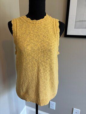 J. Crew Yellow Sleeveless Summer Sweater